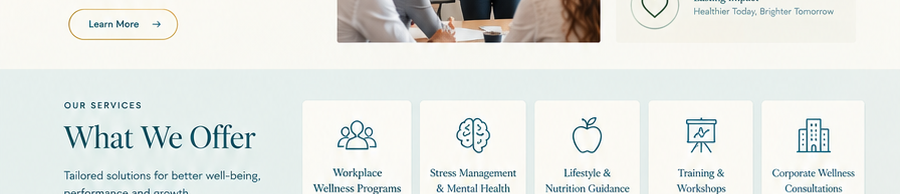 What We Offer — Wellnow services