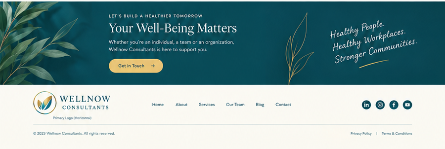 Wellnow Consultants footer
